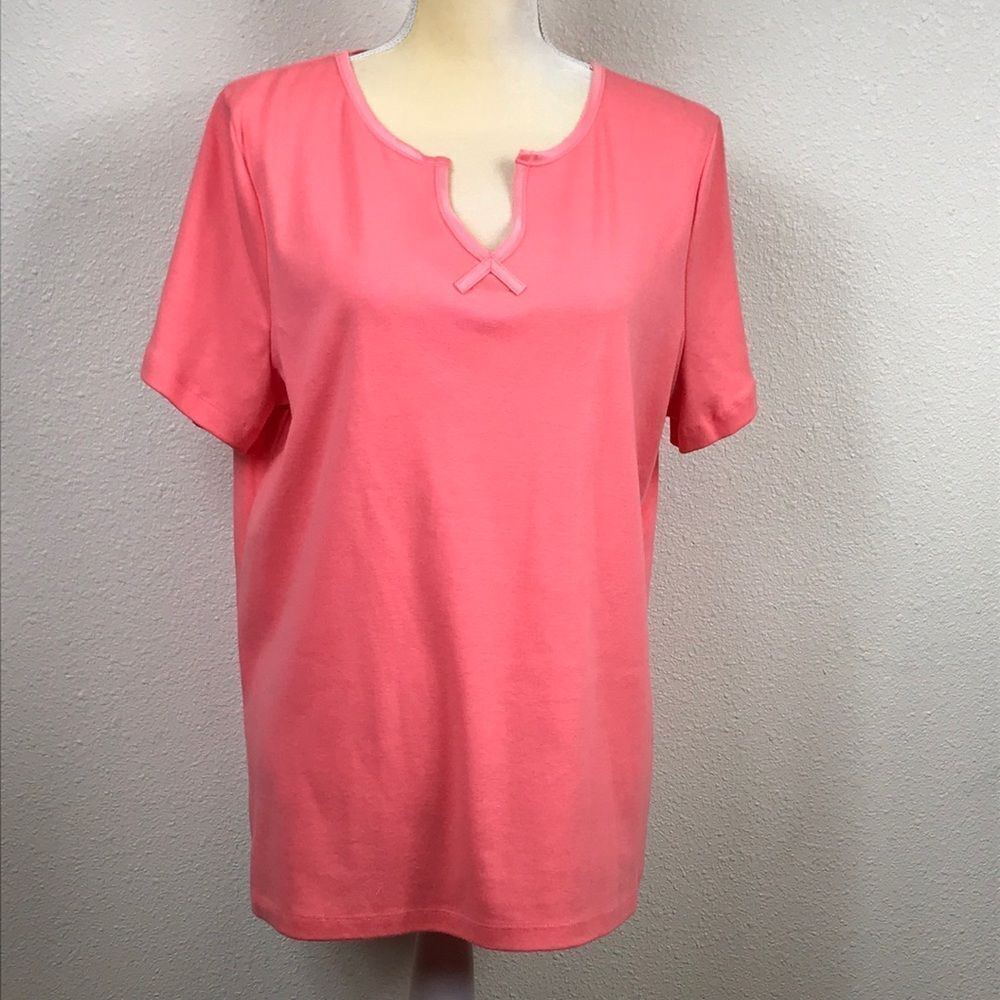 WHITE STAG COLOR CORAL WOMEN SHIRT SIZE XL  16/18